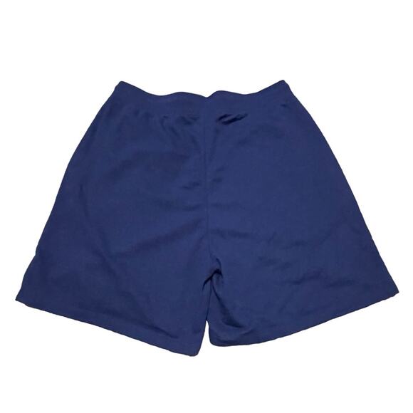 Hill House Home Unisex Navy Blue Drawstring Teddy Sweat Shorts Size Large NWT - Picture 2 of 6
